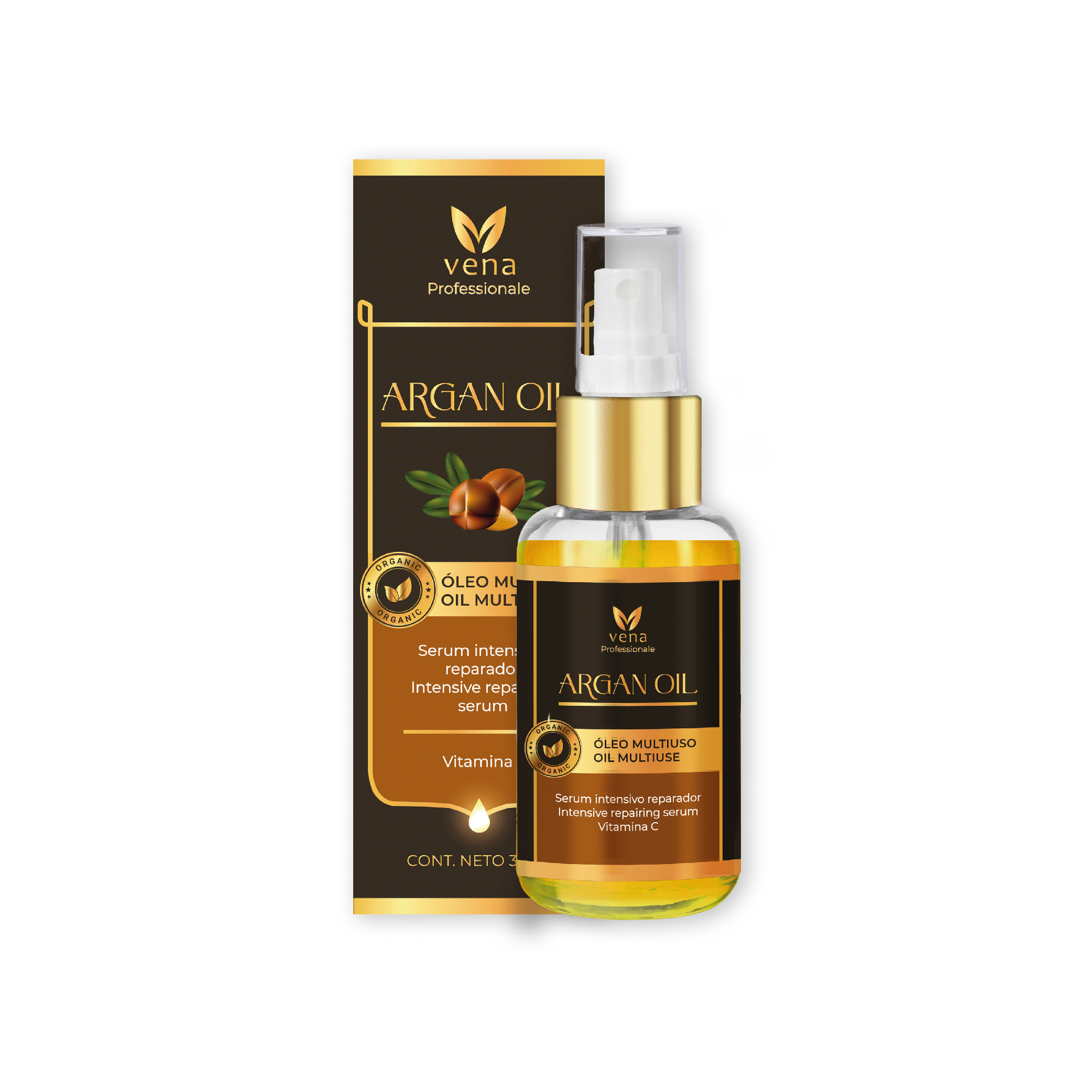 Pack Brillo y Fijación Vena: Laca en Spray y Aceite de Argán