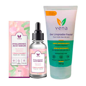Pack Limpieza Vena: Gel Limpiador Facial y Sérum de Ácido Hialurónico