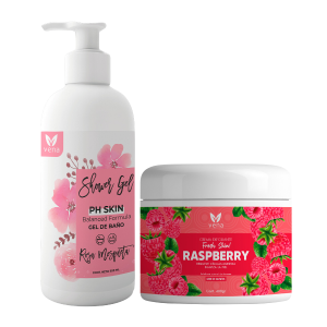 Pack Renovación Vena: Shower Gel y Exfoliante Corporal de Frambuesa